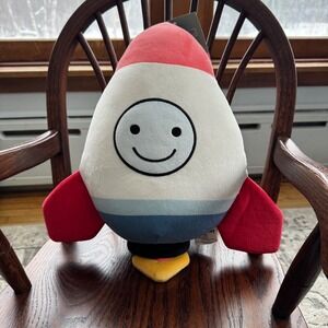 Pillowfort Rocket Plush NWT Space Ship Kids Room‎ Decor Stuffed Toy